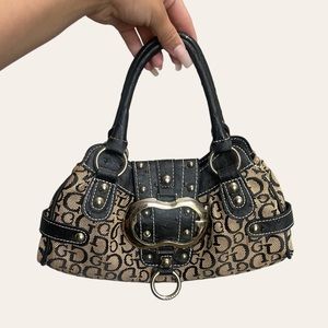 Guess Monogram Buckle Mini Bag